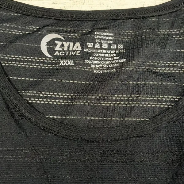 Zyia Active Black Luxe Muscle Tank XXXL. NWT - Image 3