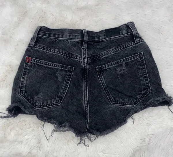 Black Denim shorts - Image 2