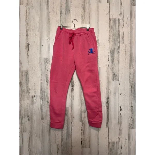 Champion Pink Fleece Jogger Sweatpants Women's Medium - Image 2