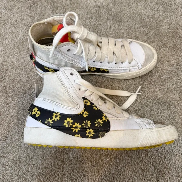 Nike Blazer women's 9 mens 7.5 Mid 77 jumbo sunflower sneakers 2667 - Image 10