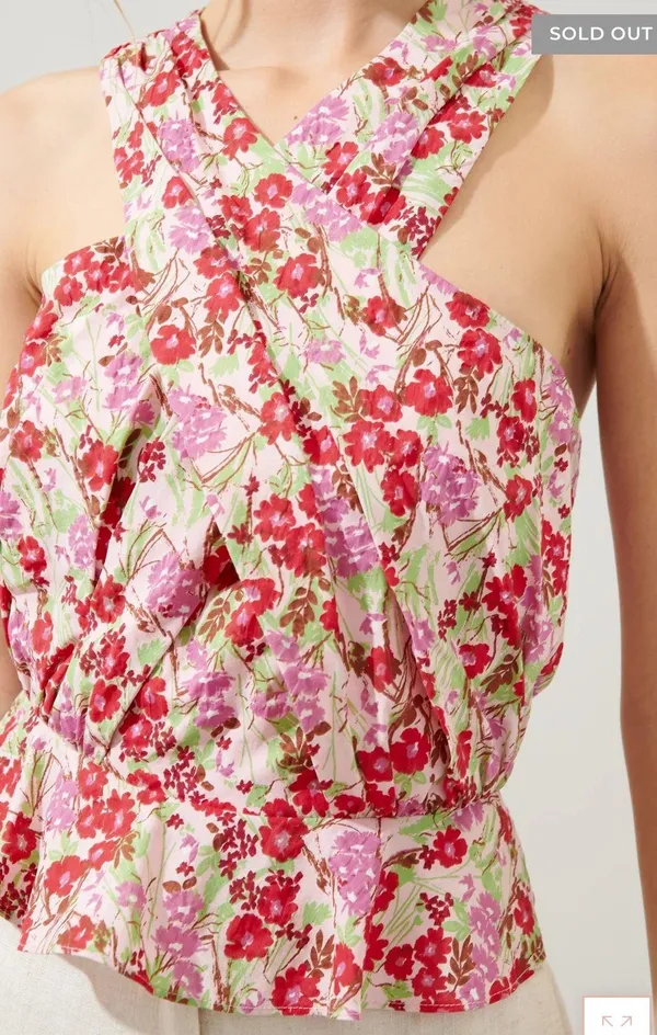 NWT FLORAL BOUTIQUE TOP Multi - Image 3