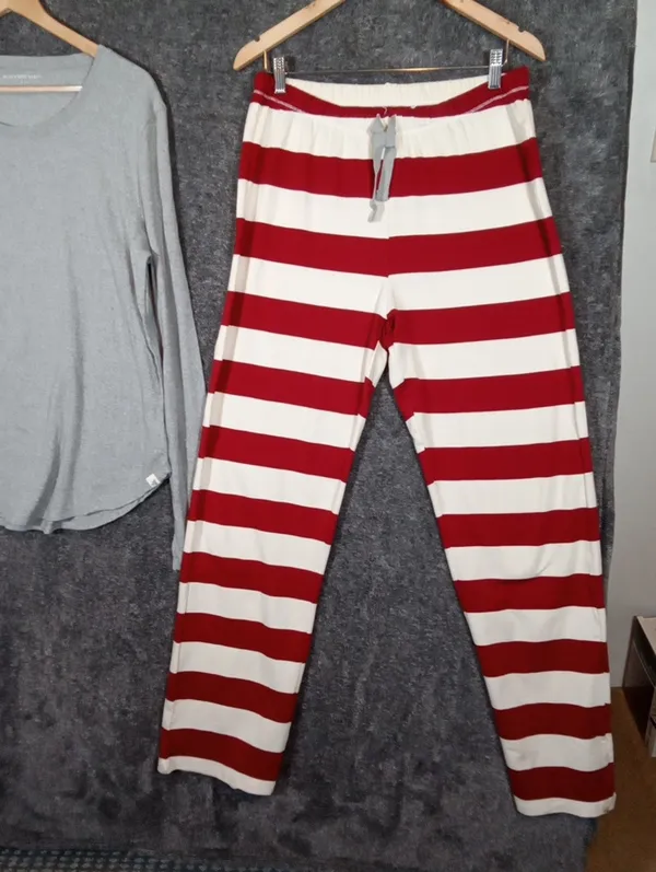 Burts Bees Baby Womens Set Pajamas Organic Cotton Lounge Comfy Size Large - Image 5