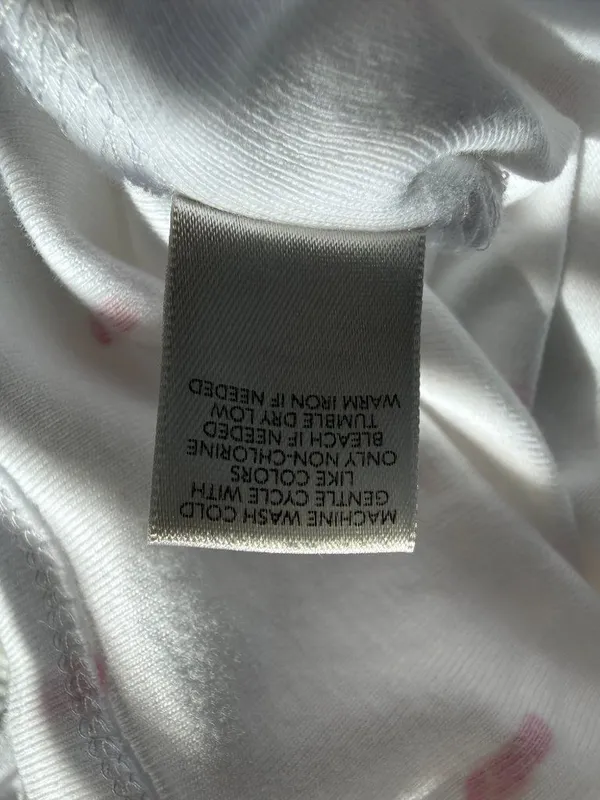 Christopher & Banks white sleeveless flip flop print tank top women's size M - Image 9