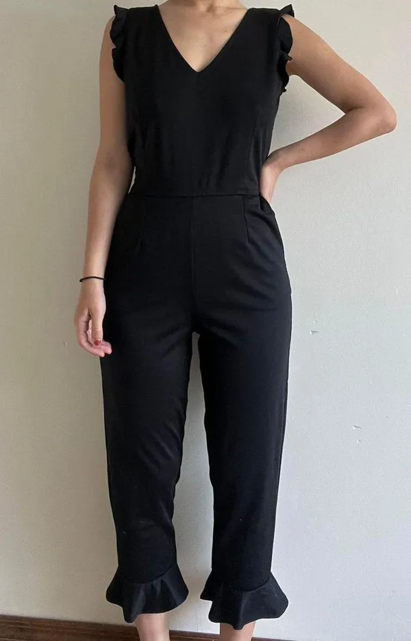 Derek Heart Black Jumpsuit  Size M - Image 7