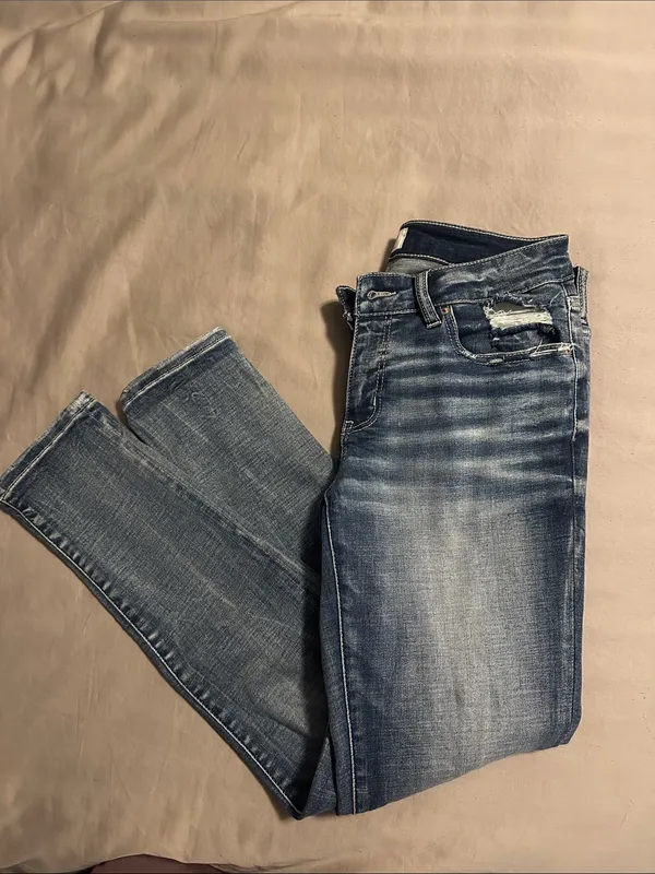 BKe Stella Blue Distressed Skinny Jeans - Image 5