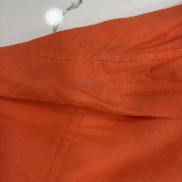 Beach Riot Coverup Womens Size Medium Button Down Long Sleeve Orange Swim - Image 6