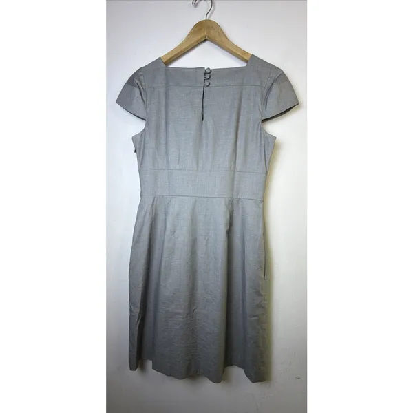 banana republic Woman’s dress 12 gray career cocktail sheath silhouette classic - Image 7