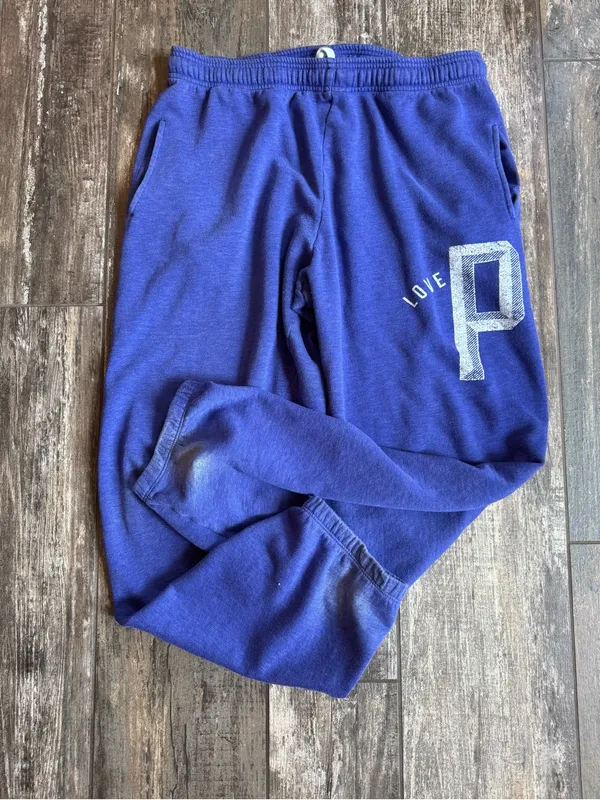 PINK Victoria's Secret Purple LOVE PINK Campus pant - women’s size medium - Image 2