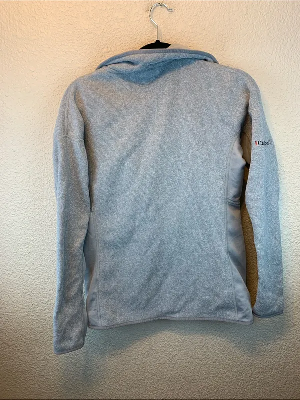 Patagonia women’s grey zip up sz M outdoor nursing camping hiking PE teacher * - Image 4