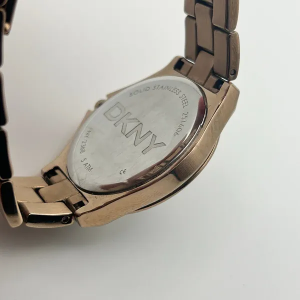DKNY Champagne Stainless Steel Women’s Watch Working 34mm - Image 7