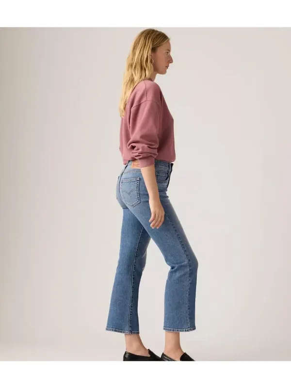New Levi's 32x27 725 Kick Boot Women's Jeans Power Move - Medium Wash - Image 4
