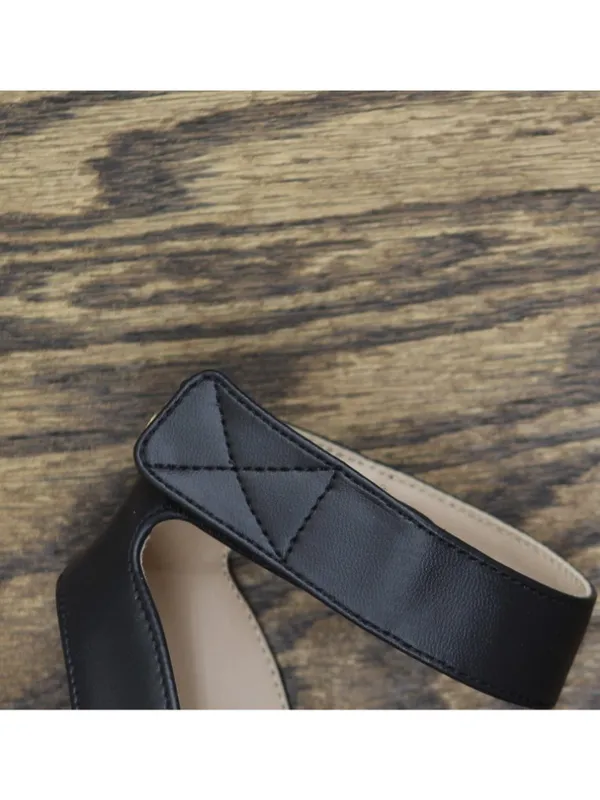 Giani Bernini Womens Constancia Ankle Strap Wedge Sandals Black Smooth 6M - Image 9