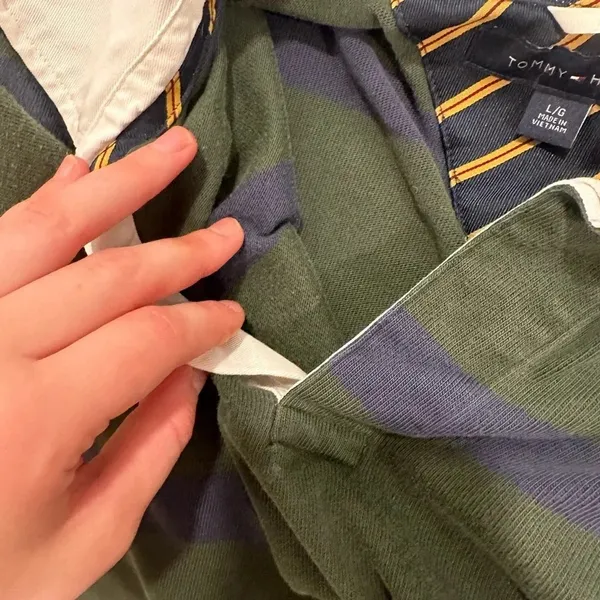 TOMMY HILFIGER polo top large - Image 4