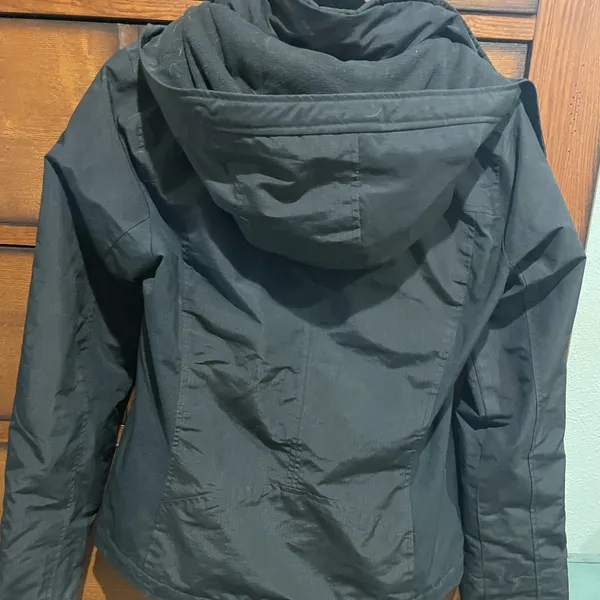 Hollister Black Hooded All Weather Jacket - Image 2