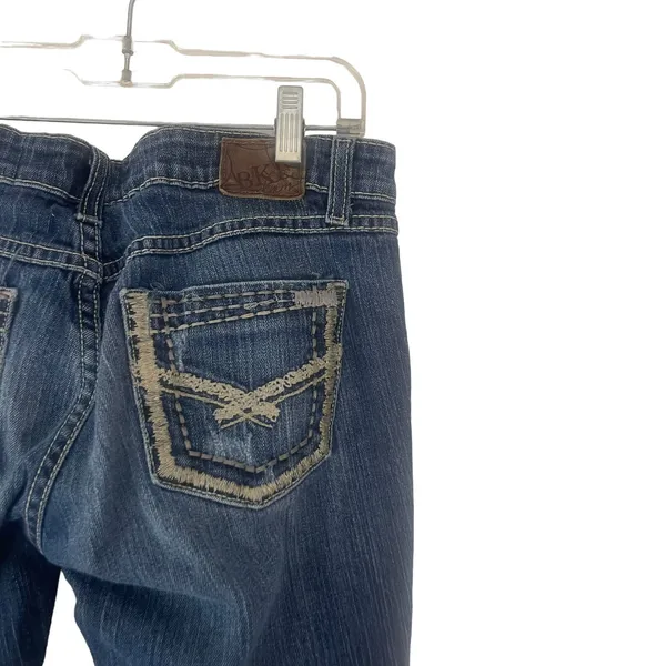 BKE Women's Size 28 Sabrina Western Medium‎ Wash Capri Jeans - Image 7