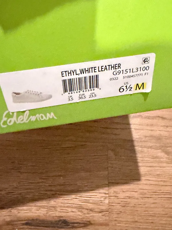 Sam Edelman Ethyl White Leather Sneakers – Size 6.5 - Image 9