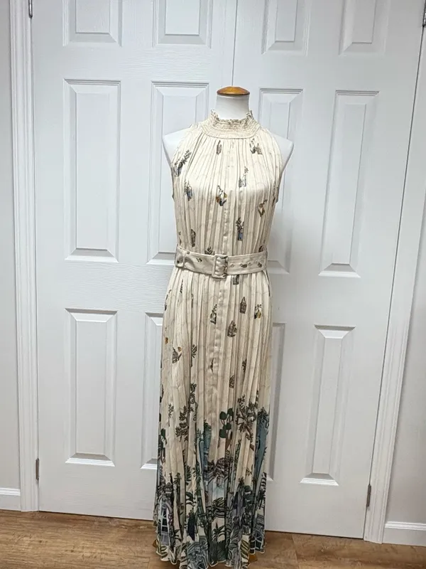Ranna Gill for Antropologie Aria Pleated Maxi‎ Dress - Size S. - Image 2