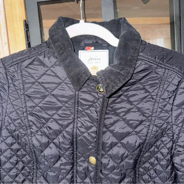 joules barn jacket Newdale Quilted Hunter Coat puffer corduroy collar zipper - Image 5