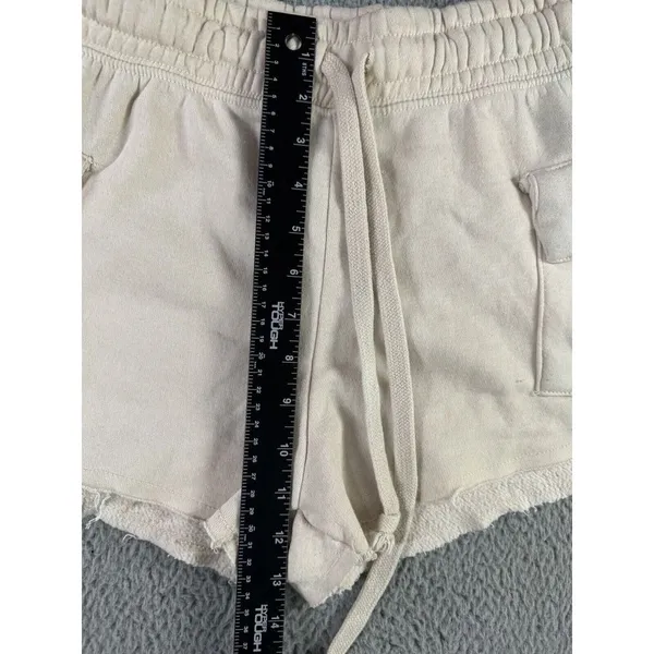 Relaxx Cargo Sweat Shorts Women Medium High Rise‎ Elastic Drawstring Waist Y2K - Image 5