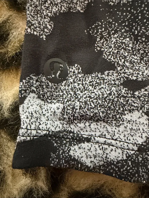 lululemon athletica Black & Gray Camouflage Short Sleeve Tee - Image 4