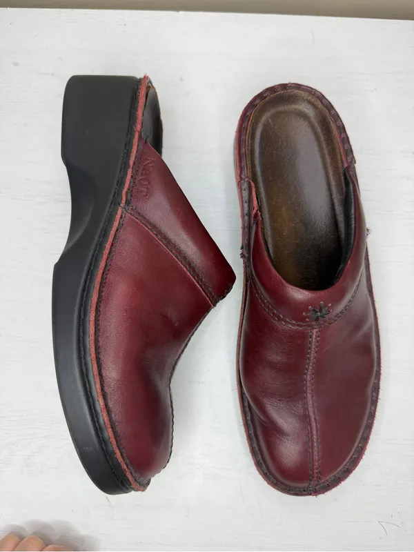 NAOT Red Leather Mules Women’s EU41 US 10-10.5 - Image 3