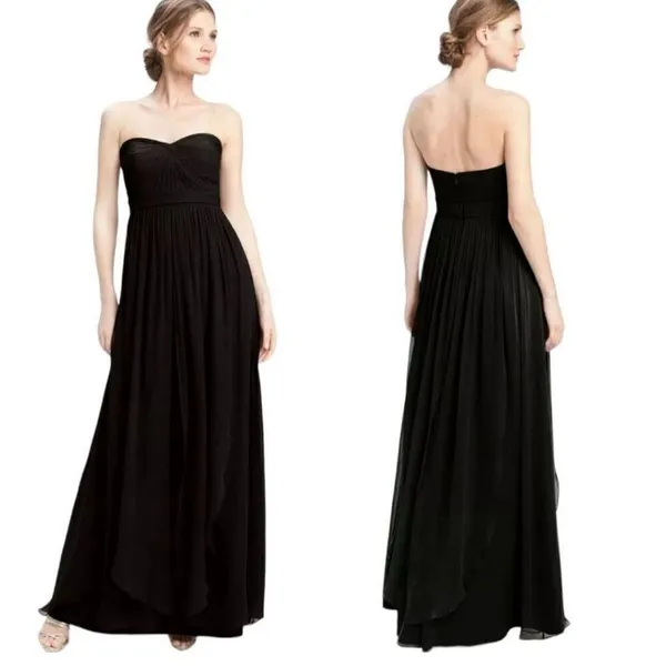Jenny Yoo Aidan Convertible Strapless Chiffon Gown Size 4 - Image 2