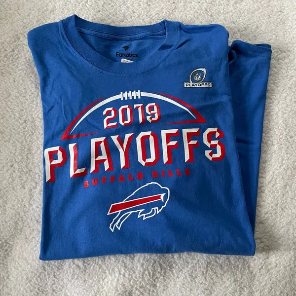 Buffalo Bills 2019 Football Playoffs Long Sleeve Men’s Size Large Shirt New - Image 2