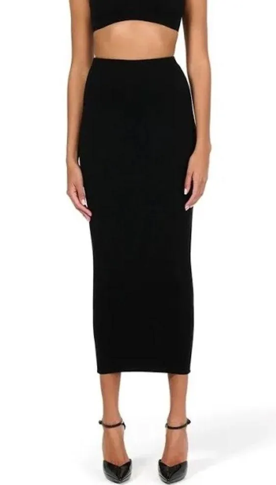Naked Wardrobe Black Pencil Maxi Skirt, Size XS EXCELLENT! - Image 6