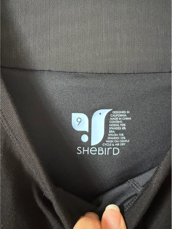 Shebird Tunic Tank Bra Dress Black Size 9 / XXXL Casual Comfy Neutral Athleisure - Image 5