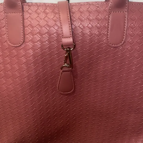 Large Shoulder Bag Size 16” X 16”, Excel. cond.. Pink - Image 2