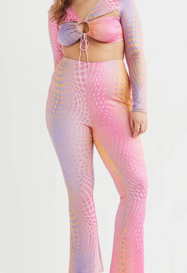 H&M Disco Sunset Flare Leggings in Stretch Jersey - Image 3