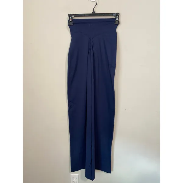 Alphalete Aura Wide Leg Pants Mid Rise, Navy Size XS - Image 4