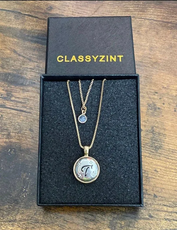 Layered Initial Necklace - Image 3