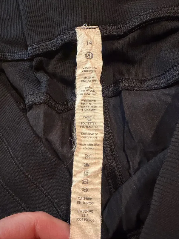 Lululemon Dance Studio Mid Rise Jogger Pants Black 14 W5ENMS Plus Size - Image 4
