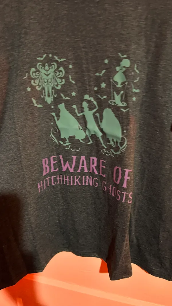 Disney Officially Licensed “Haunted Mansion “ Hitchhiking Ghosts T Shirt - Image 3