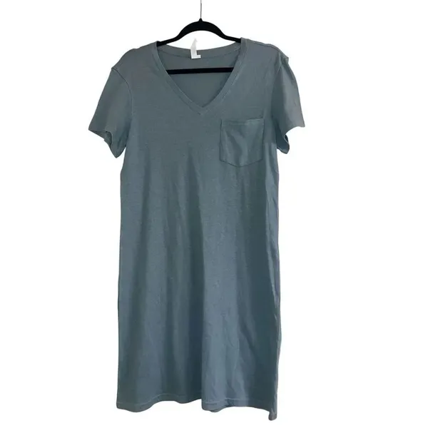 ✨PACT Blue Organic Cotton T-shirt Sz Small Dress✨ - Image 2