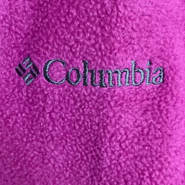 Columbia Womens XL Fleece Jacket Full Zip Colorblock Pink Grey Outdoor Layer - Image 10