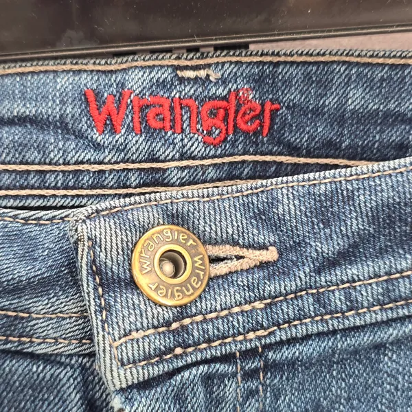 Wrangler Blue Straight Western Womens Classic Regular Denim Pants Jeans 12M‎ - Image 7