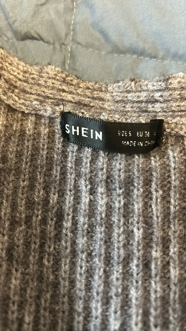 Gray SHEIN chunky sweater - Image 2
