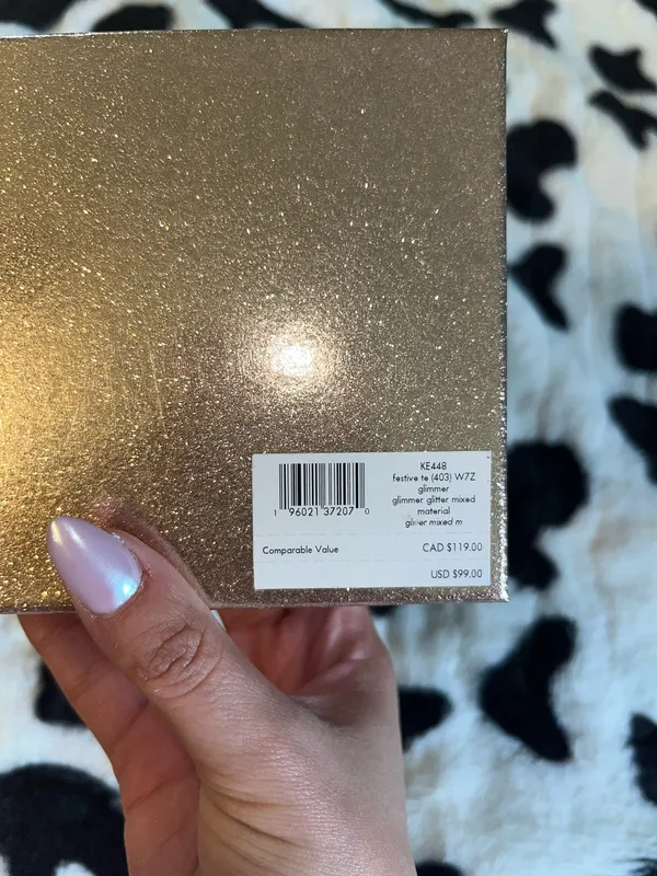 Kate Spade Turquoise Glitter Card Holder - Image 6