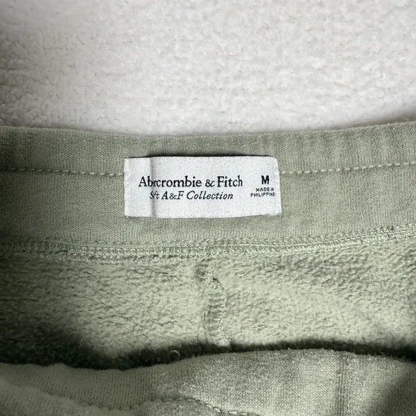 Abercrombie & Fitch Soft AF Collection Womens Sweatpants Size M Olive Green Logo - Image 2