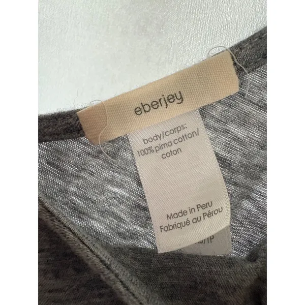 EBERJEY Charlie Casual Jumpsuit in Heather‎ Gray Size XS Pima Cotton - Image 5