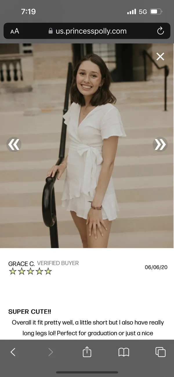 Princess Polly White Dress - Image 5