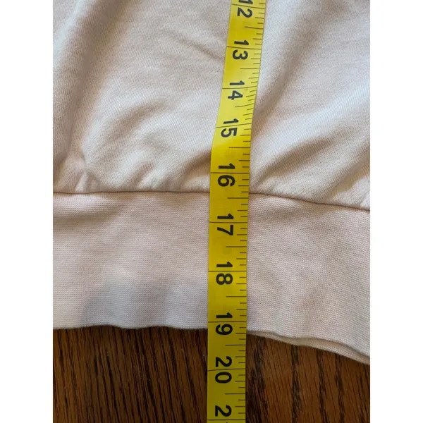 Nike Womens Sportswear Cropped Crewneck Sweatshirt Pink Embroidered Logo XS - Image 5