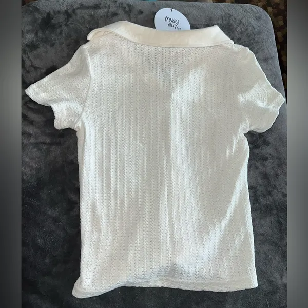 Princess Polly Stephany Knit Top in White Size 4 New with tag - Image 9