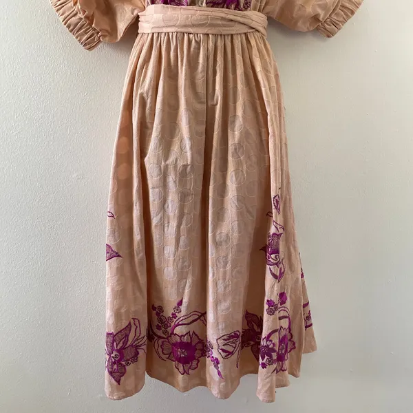 Misa Los Angeles Dress Small Lusila Embroidered Boho Peasant Cottage Pockets - Image 7
