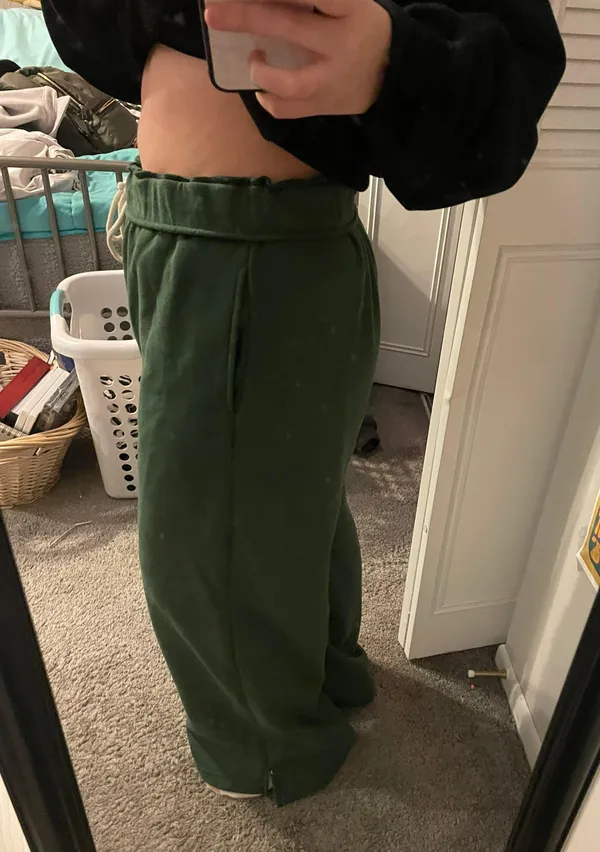 Urban Outfitters green wide leg sweatpants - Image 2
