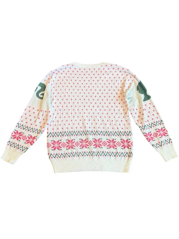 Mattel Barbie Pullover Stretchy Sweater Crew Neck Pony Tail Pink Size Small NWT - Image 5