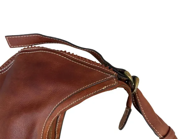BCBGMaxAzria Brown Y2K Purse Shoulder Bag 2000s Retro Vintage Small Boho Slouch - Image 3
