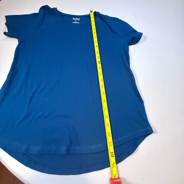 Tek Gear 2pc Set Blue Short Sleeve Tee NWT Straight Leg‎ Fleece Pants S Athletic - Image 5